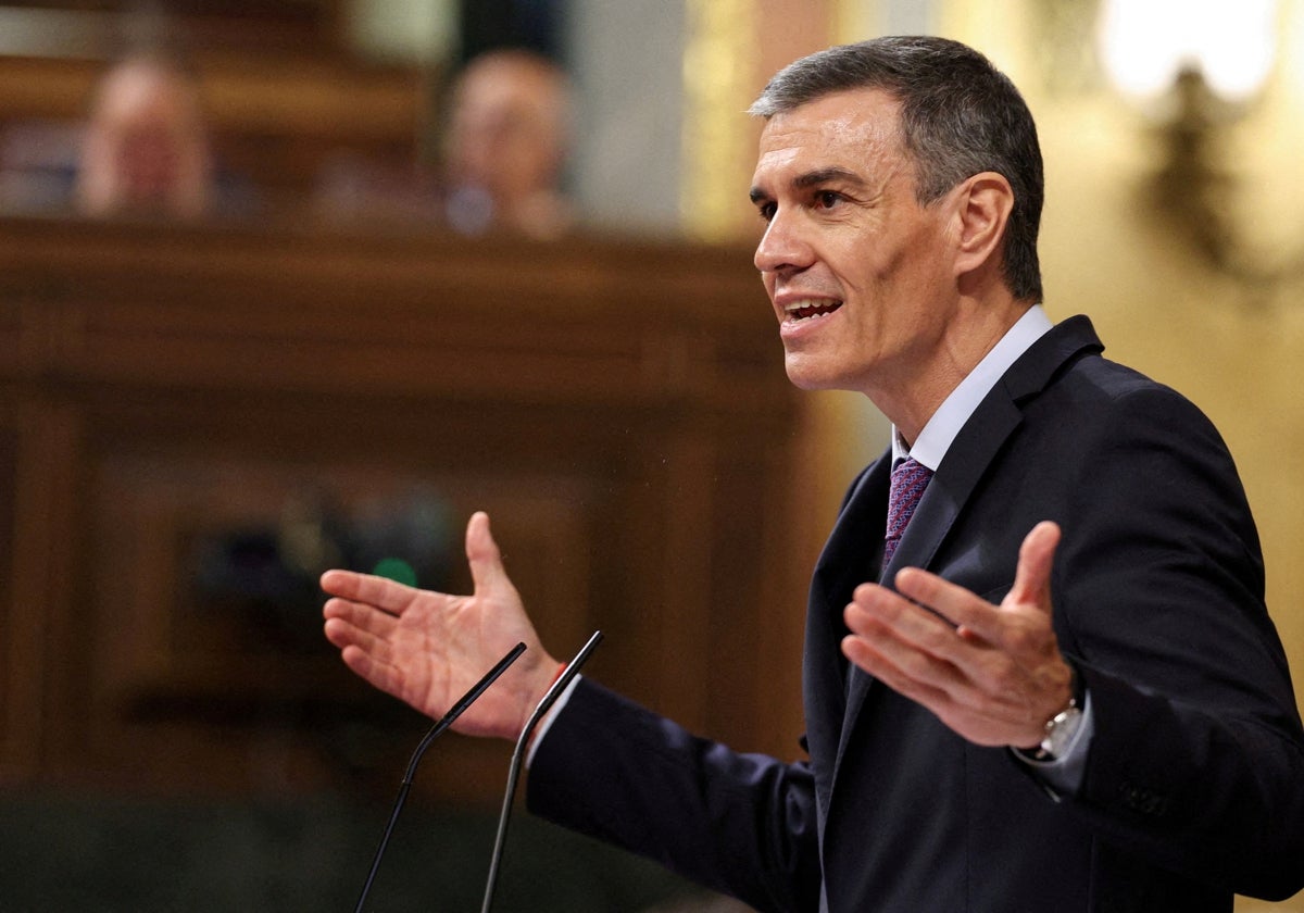 Pedro Sánchez, el miércoles en el Congreso de los Diputados