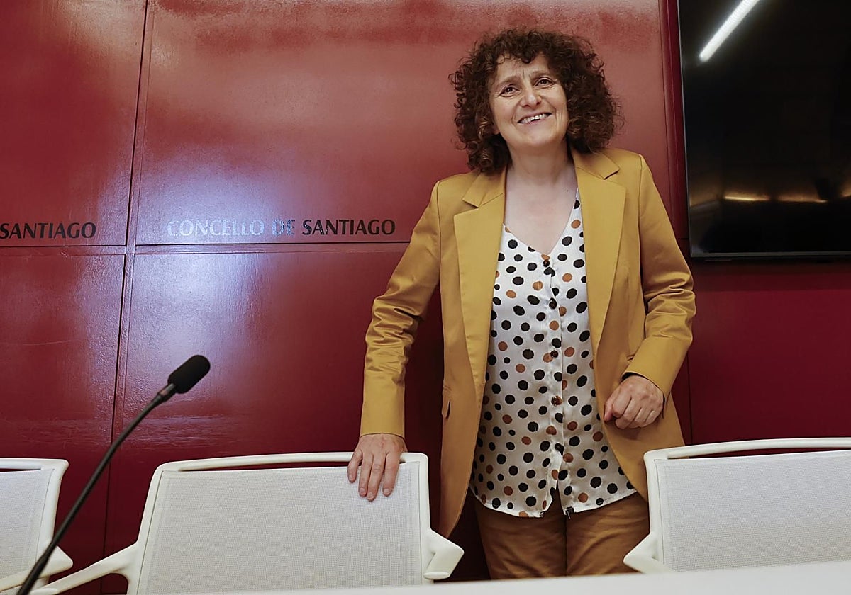 La alcaldesa de Santiago, Goretti Sanmartín, en una imagen de archivo