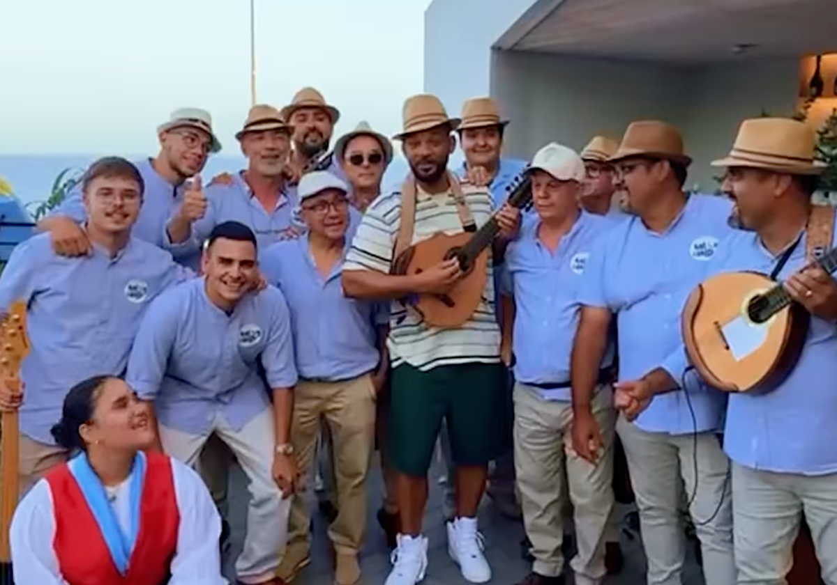 Uno de los momentos que el artista ha compartido en sus redes sociales