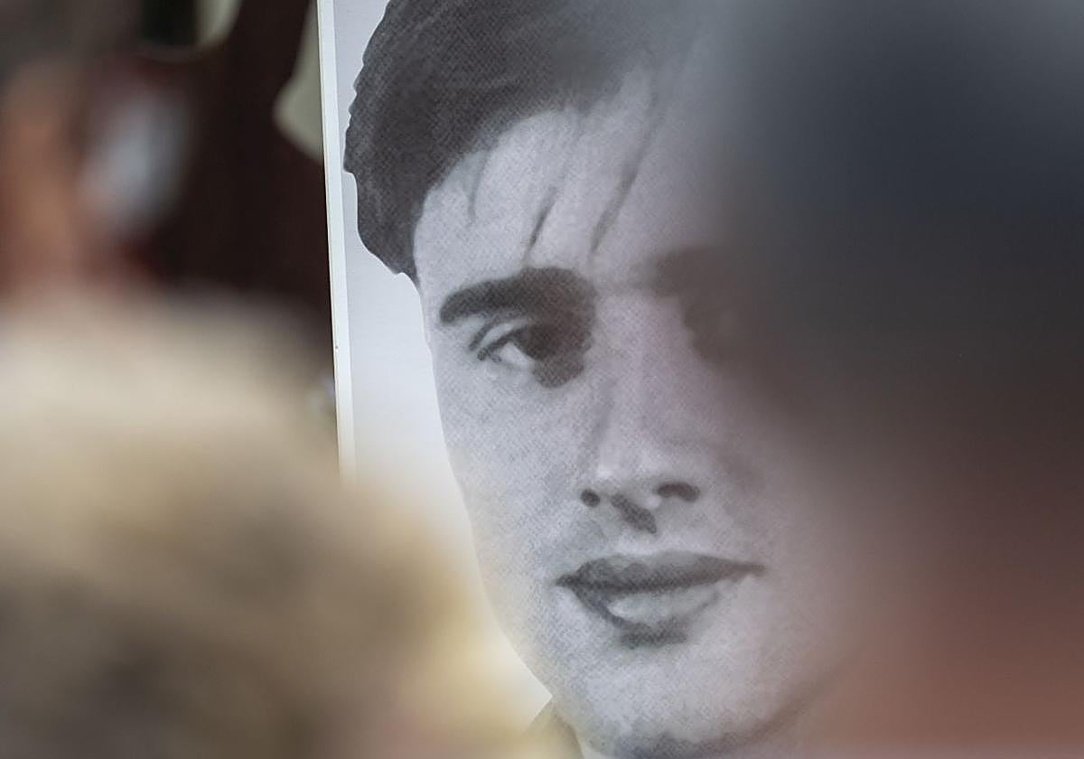 Imagen de Miguel Ángel Blanco en un homenaje en Ermua