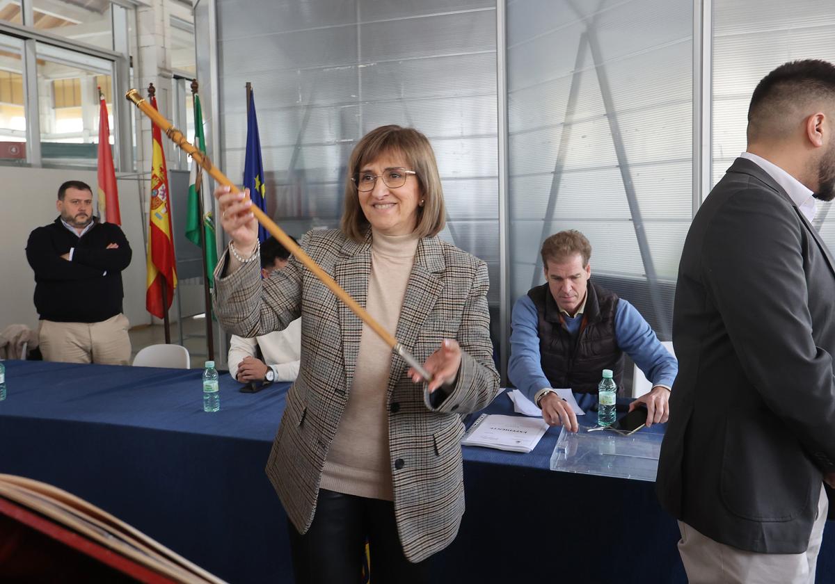 La regidora peñarriblense en el Pleno de la moción de censura al anterior alcalde socialista