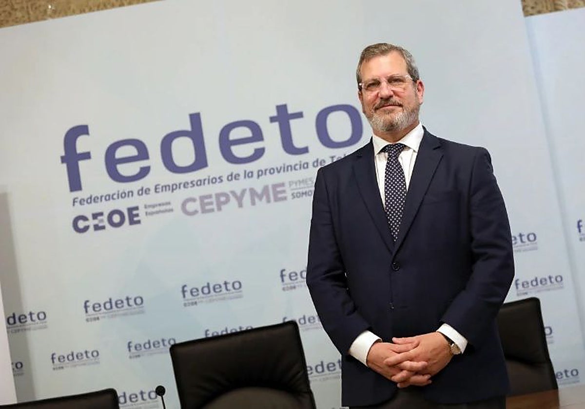 Manuel Madruga, secretario general de la federación, en la sede de Toledo