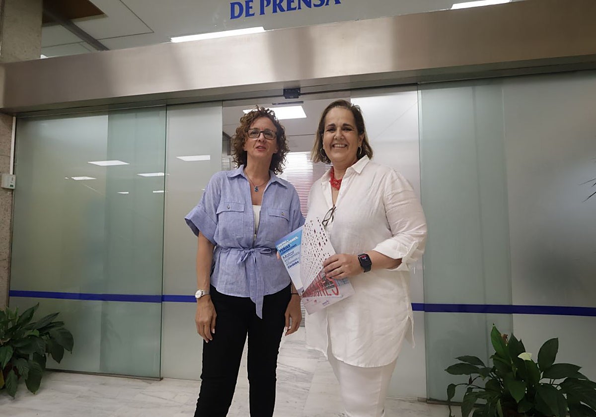 Estefanía Montes y Blanca Torrent, en la presentación de los datos
