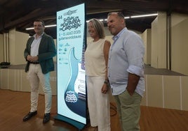 Bellido y Albás en la presentación de los datos del Festival de la Guitarra de Córdoba