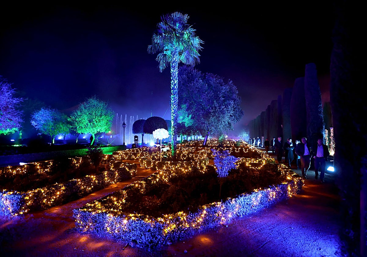 Espectáculo 'Naturaleza encendida' en los jardines del Alcázar