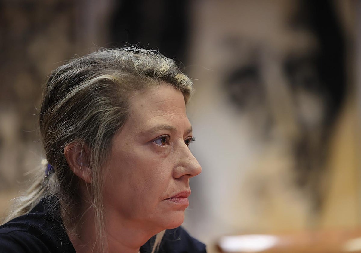 Cristina Álvarez, durante su comparecencia en el Senado en noviembre de 2024