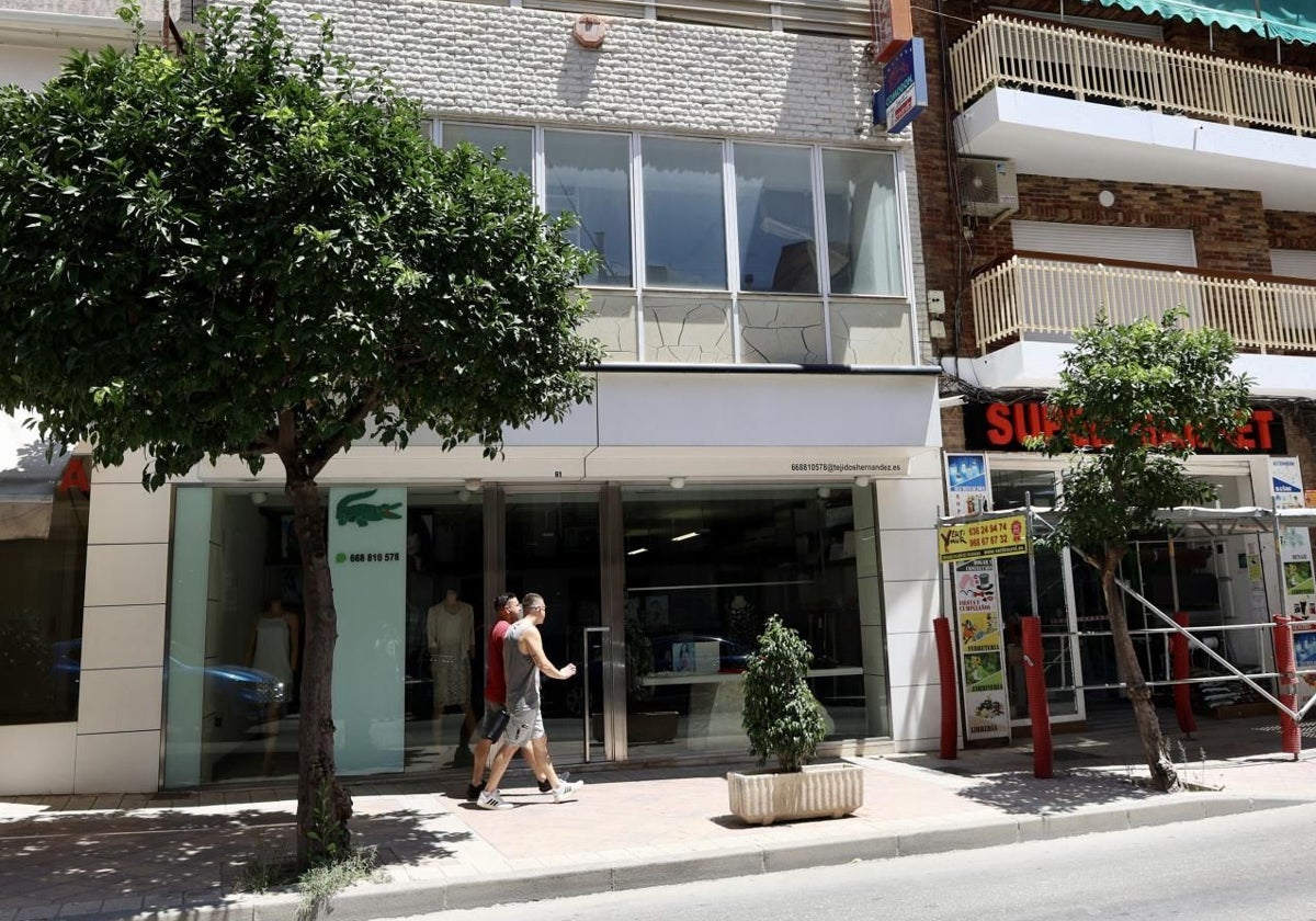 Exterior de la tienda en la que han sucedido los hechos