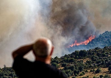 El primer gran fuego del verano pone en jaque a varios municipios de Ávila