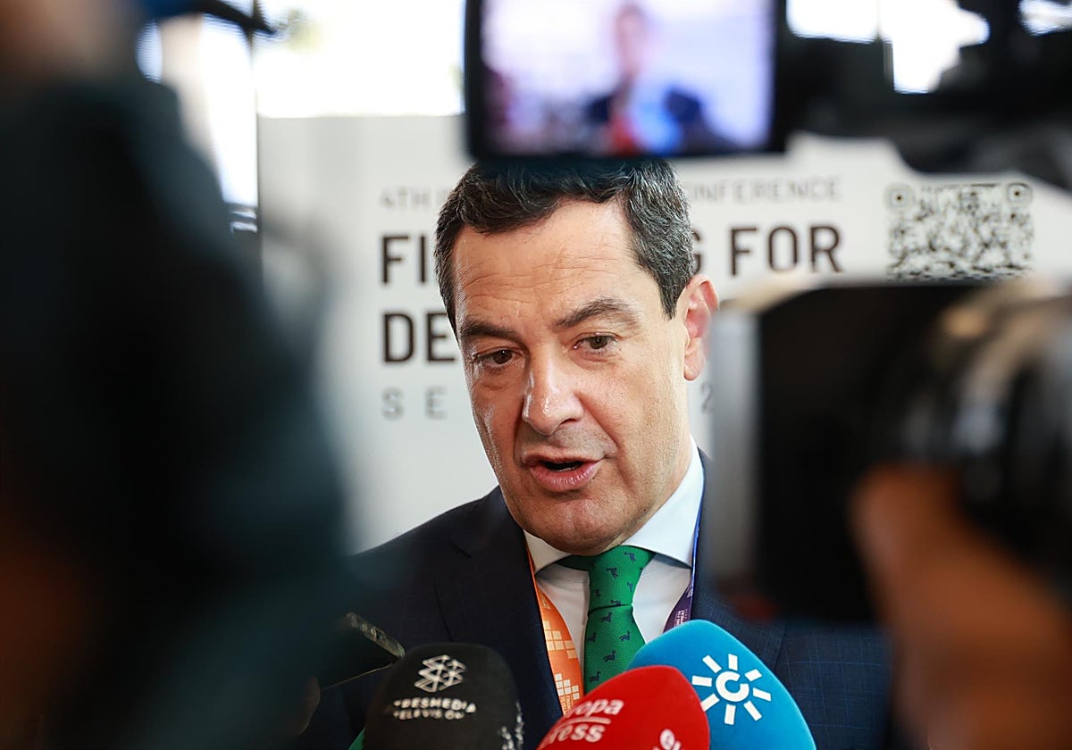 El presidente de la Junta de Andalucía, Juanma Moreno.