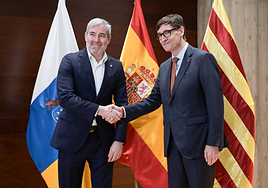 Clavijo pide un «frente amplio» contra la financiación singular a Cataluña: «Le va la vida a Canarias»