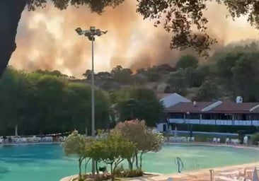 Una desalojada del Club Vista Sierra: «Los niños lloraban y las llamaradas se veían mucho y cerca»