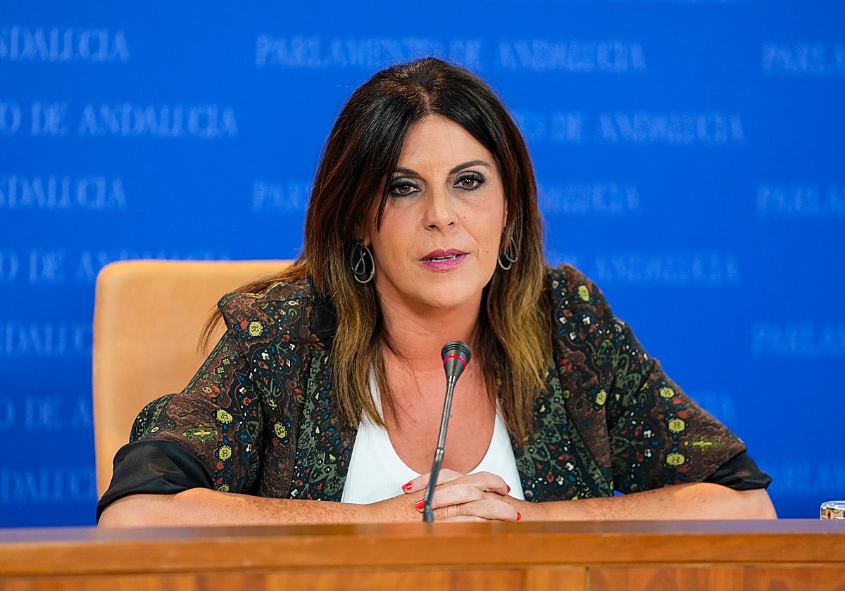 La portavoz socialistas en el Parlamento andaluz, Ángeles Férriz