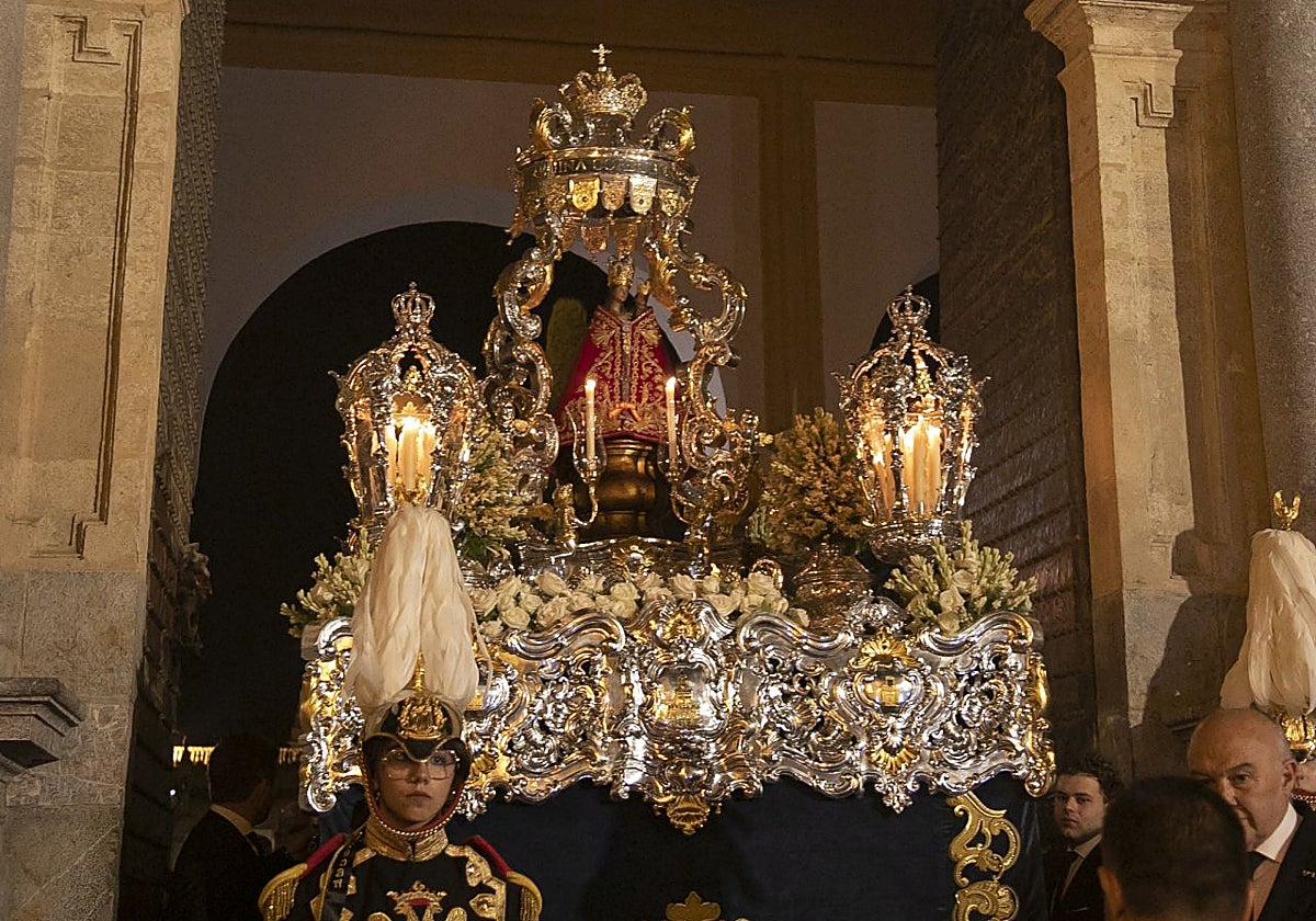 Salida en procesión de la Virgen de la Fuensanta, el 7 de septiembre de 2024