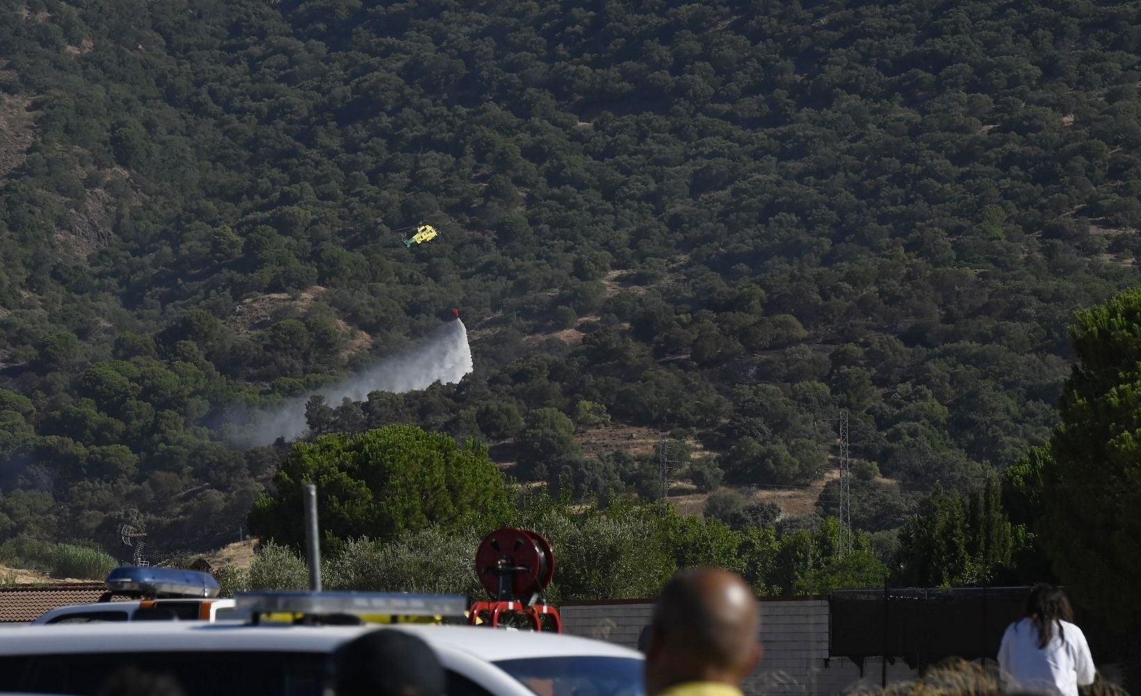 Las mejores imágenes del centro de operaciones para el incendio en la Sierra de Córdoba