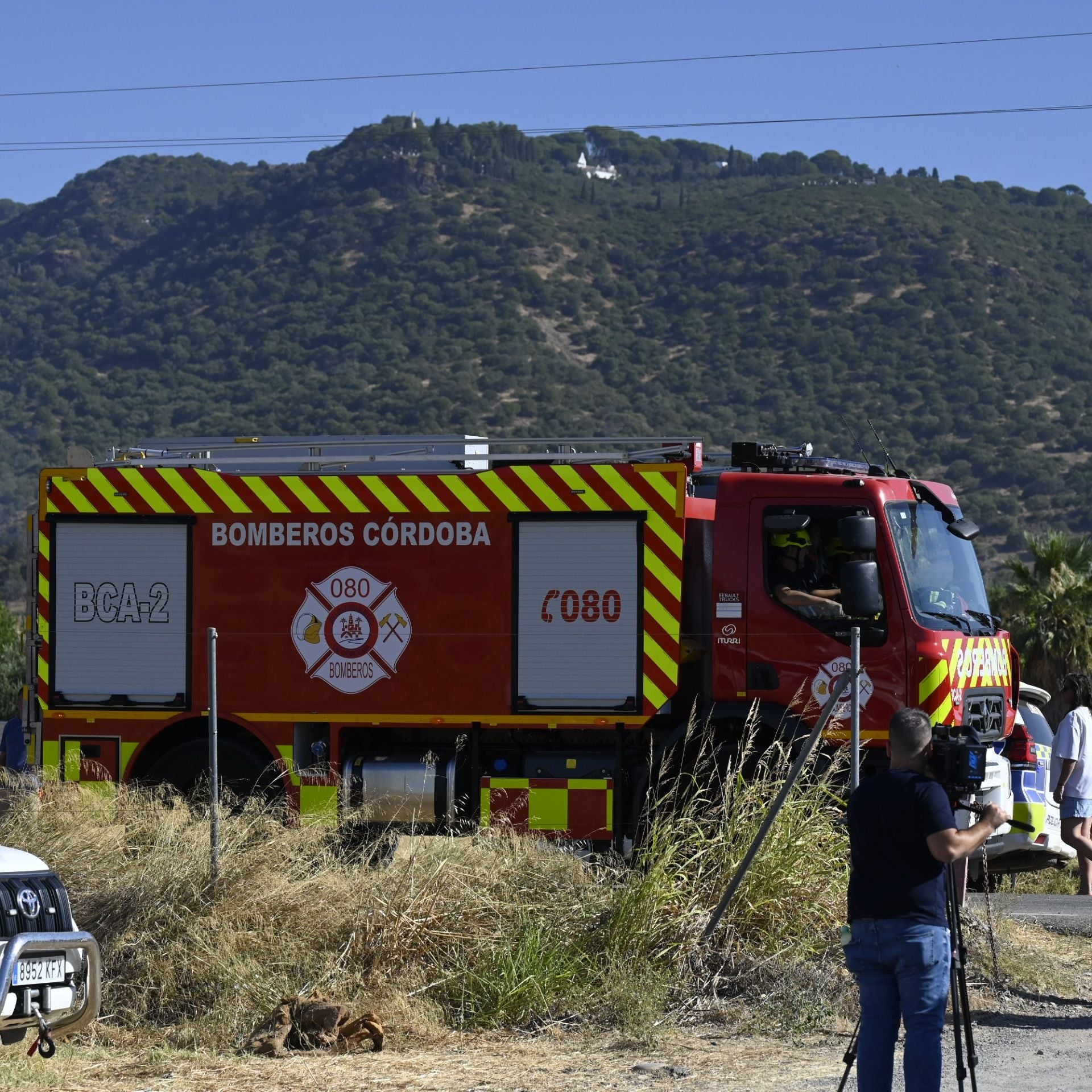 Las mejores imágenes del centro de operaciones para el incendio en la Sierra de Córdoba