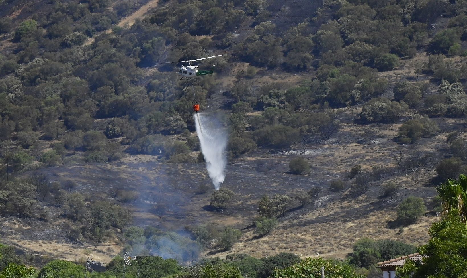 Las mejores imágenes del centro de operaciones para el incendio en la Sierra de Córdoba