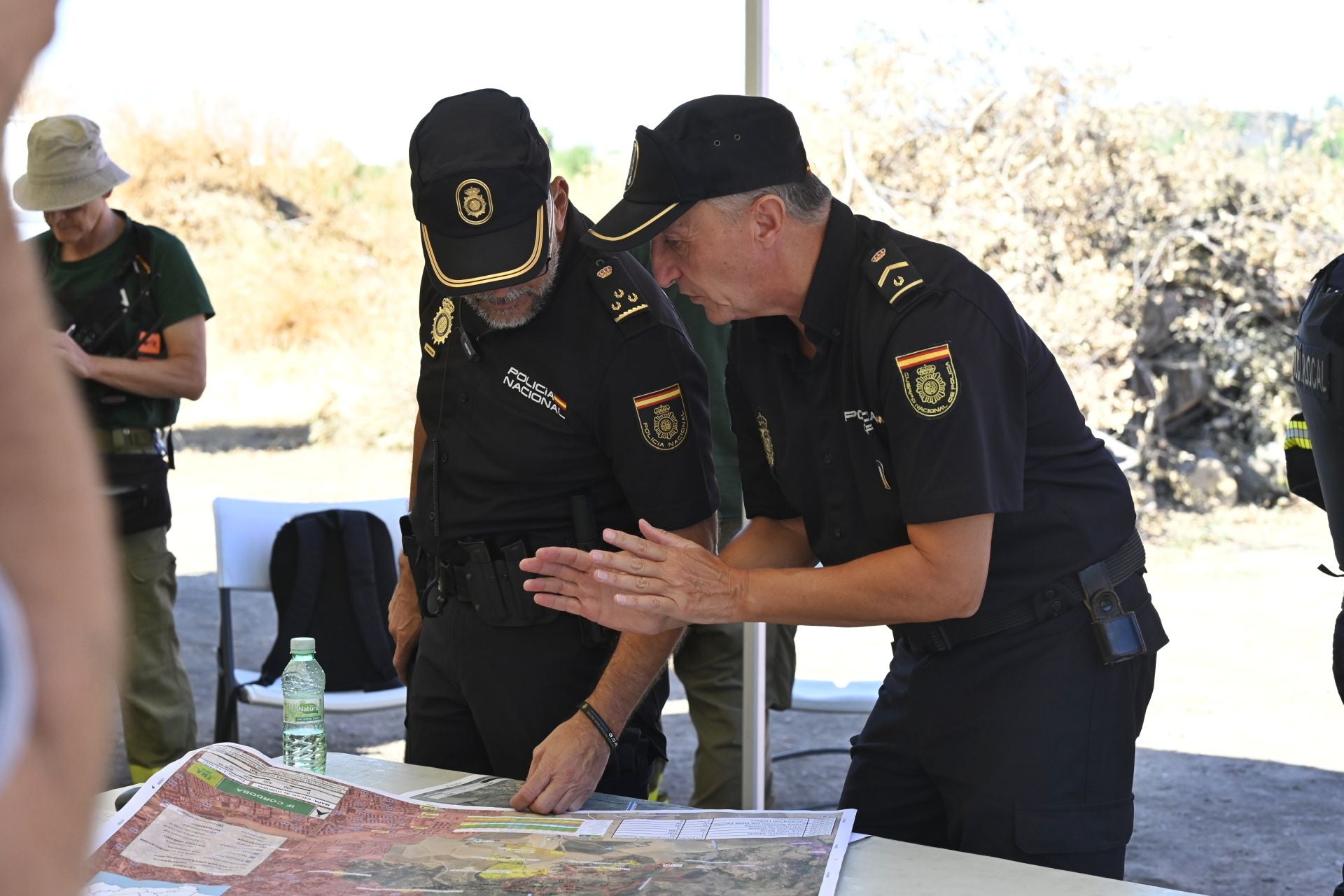 Las mejores imágenes del centro de operaciones para el incendio en la Sierra de Córdoba