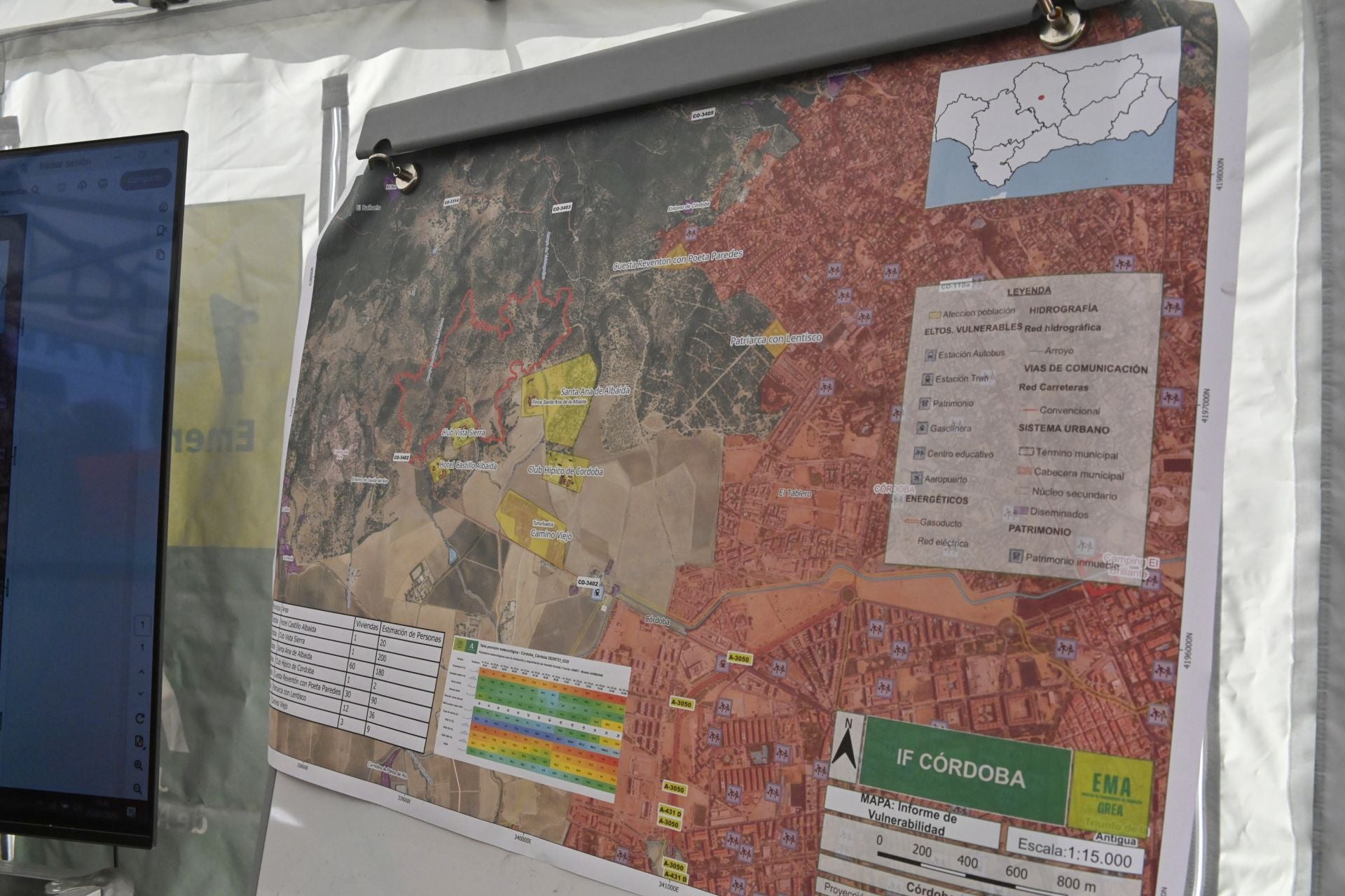 Las mejores imágenes del centro de operaciones para el incendio en la Sierra de Córdoba