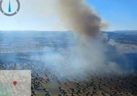 Estabilizado el incendio forestal declarado en un paraje de Valsequillo