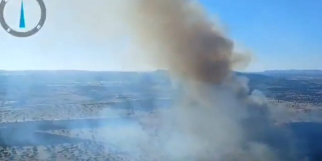 El Infoca actúa sobre un incendio forestal declarado en un paraje de Valsequillo