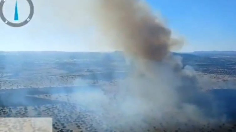 Estabilizado el incendio forestal declarado en un paraje de Valsequillo