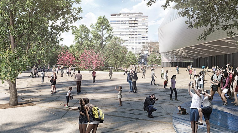 La explanada frene al estadio duplicará su tamaño frente al proyectado