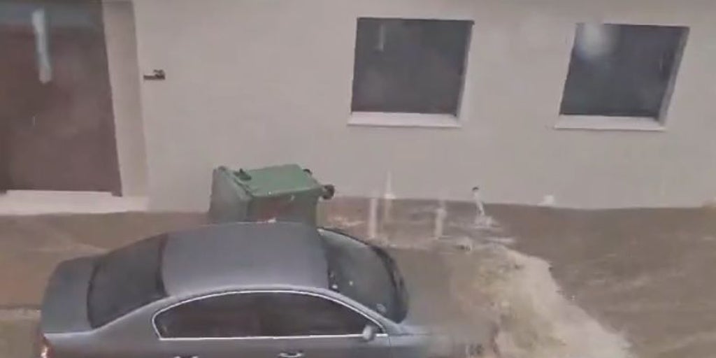 Inundaciones en varios municipios de Albacete por las fuertes tormentas con lluvia y granizo