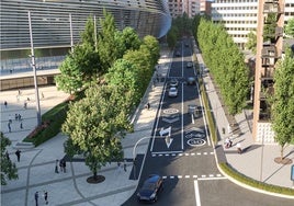 Así será la gran explanada de 20.000 metros cuadrados frente al Bernabéu