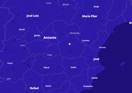 El mapa de los nombres en España, municipio a municipio