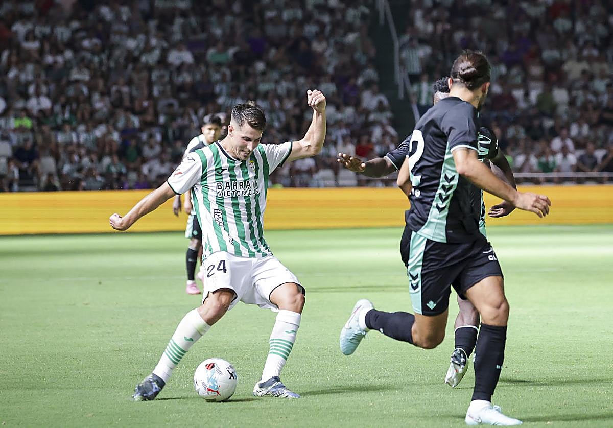 Pedro Ortiz, autor del primer gol ante el Betis