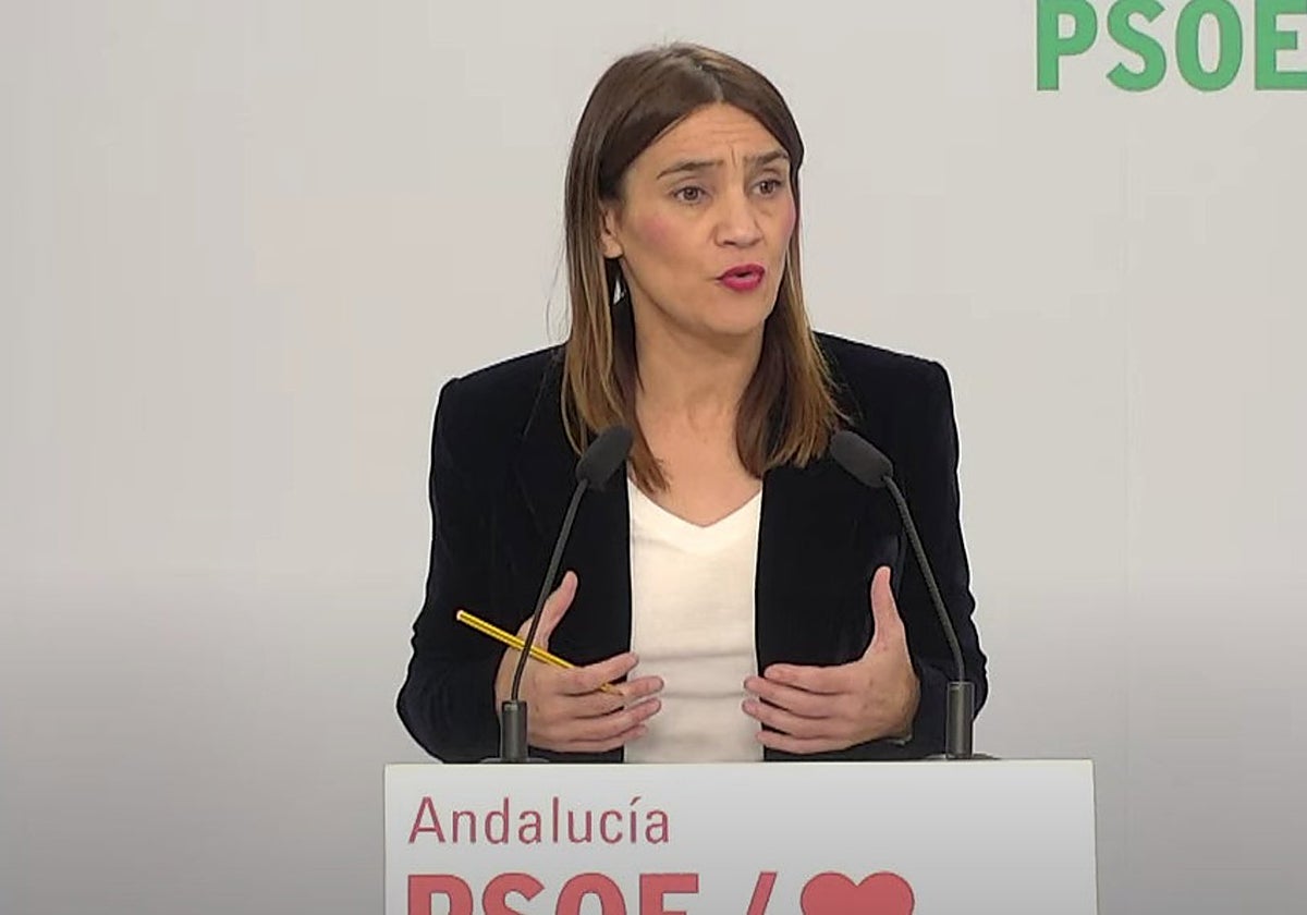La secretaria de Igualdad del PSOE-A, Olga Manzano