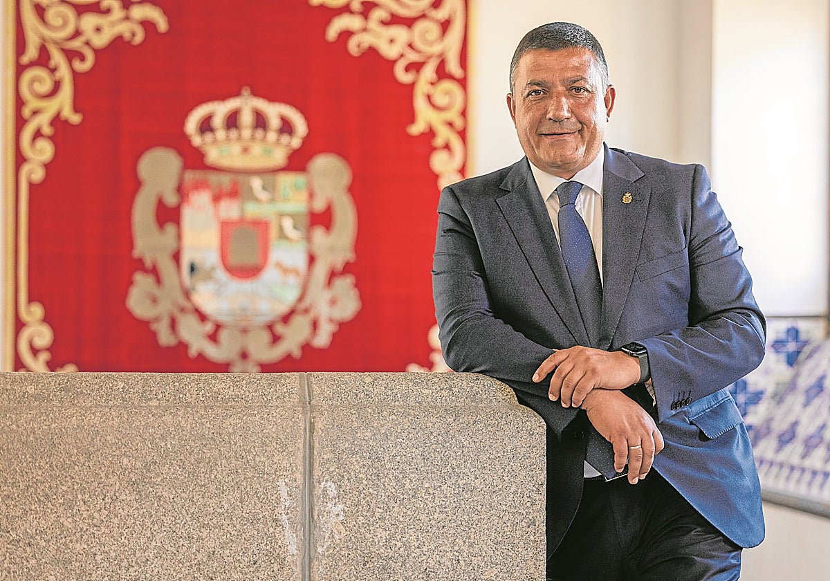Carlos García, en la sede de la Diputacion de Ávila