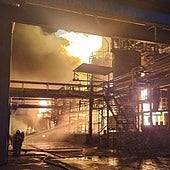 El incendio en una empresa química de Zuera (Zaragoza) se da por controlado y desconfinan a los vecinos