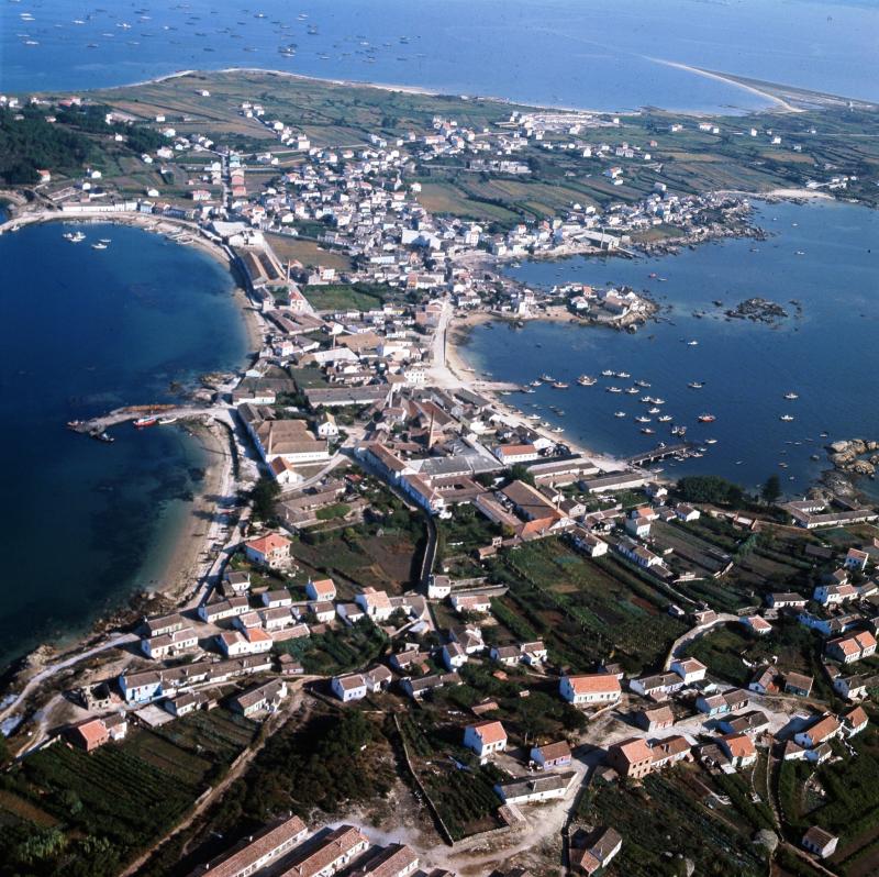 Vista aérea de la Isla de Arosa