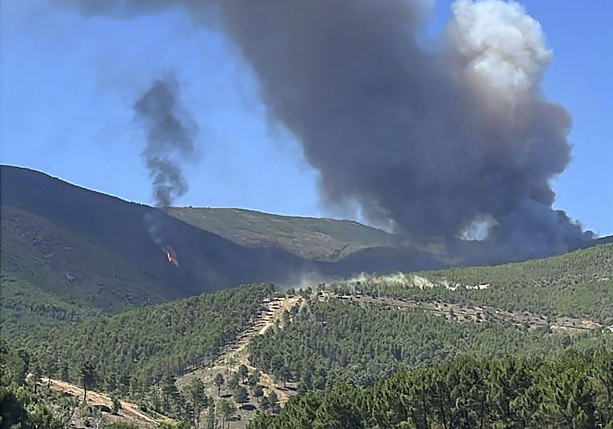 El incendio en Las Hurdes