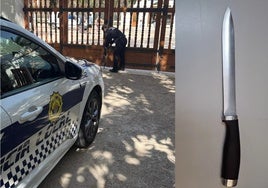Un atracador hiere a cuchillo al hijo adolescente de un frutero y asalta a una joven en un cajero
