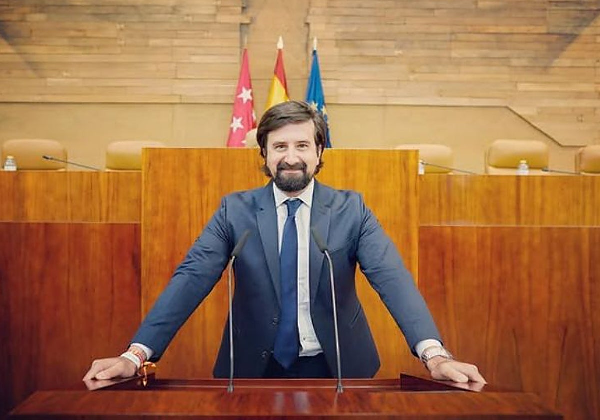 El portavoz adjunto del PP en la Asamblea de Madrid, Rafael Núñez Huesca