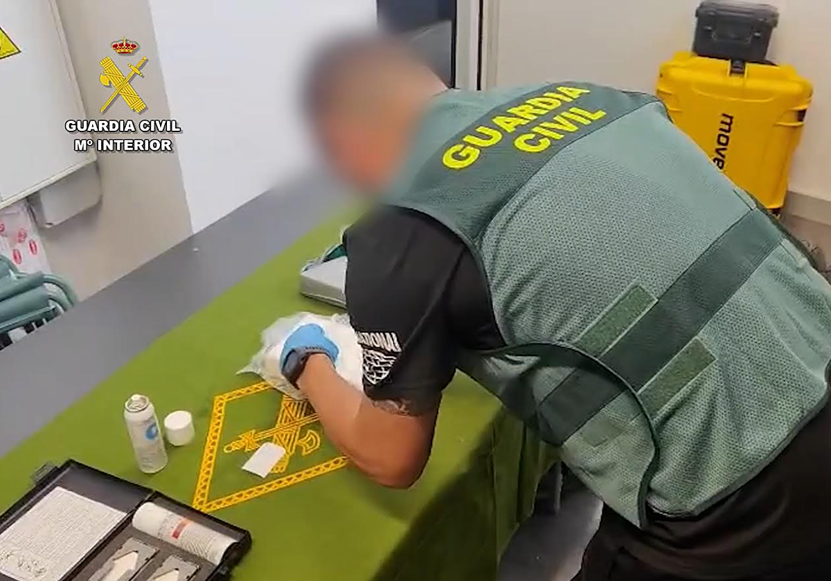 Análisis de la droga incautada