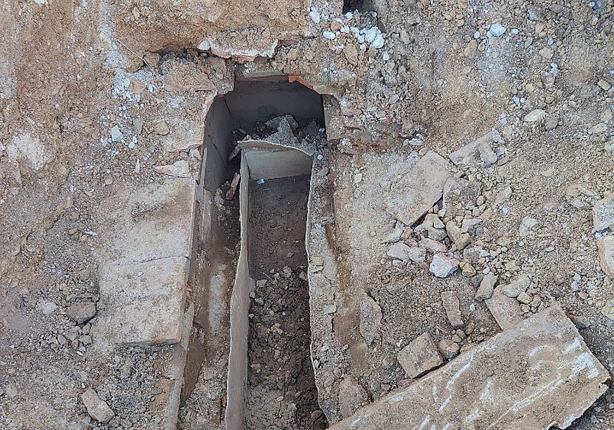 La antigua tumba descubierta en Astorga durante las obras para realizar un supermercado