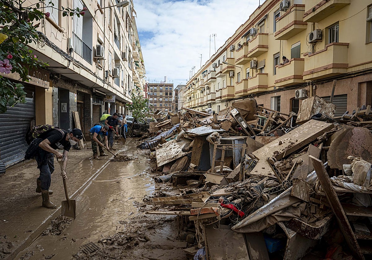 Devastación tras la dana en Paiporta