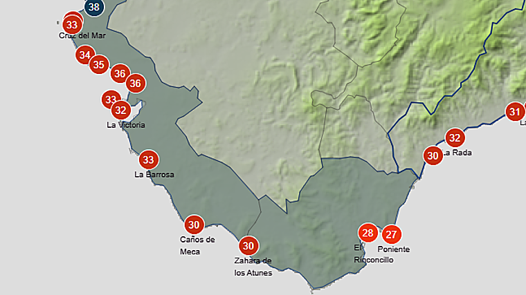 Levante en Cádiz y alerta naranja por calor en Huelva: las previsiones de la Aemet para este fin de semana en las playas de Andalucía