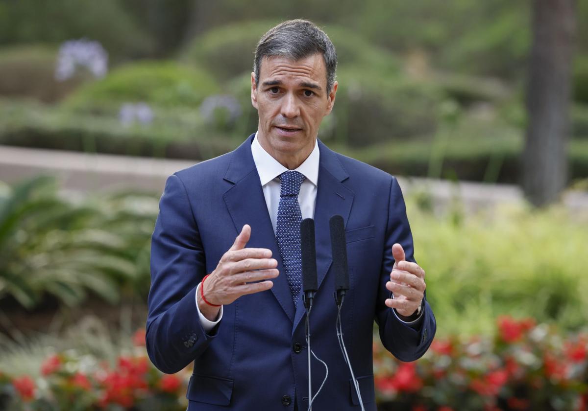 Pedro Sánchez, el otro día tras su despacho con el Rey en Palma