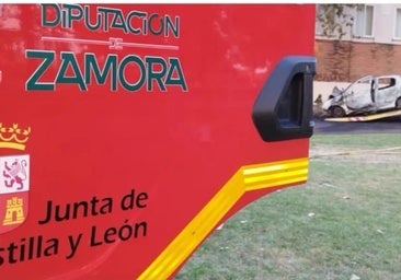 Muere tras chocar contra un árbol y arder el vehículo en la provincia de Zamora
