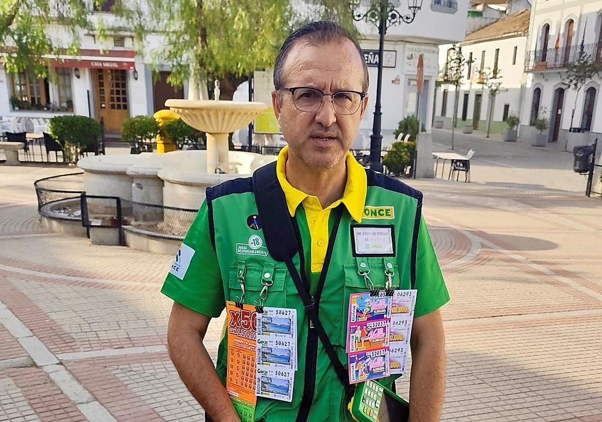 Alfonso Torralbo, el vendedor de la ONCE que ha repartido suerte en Cardeña