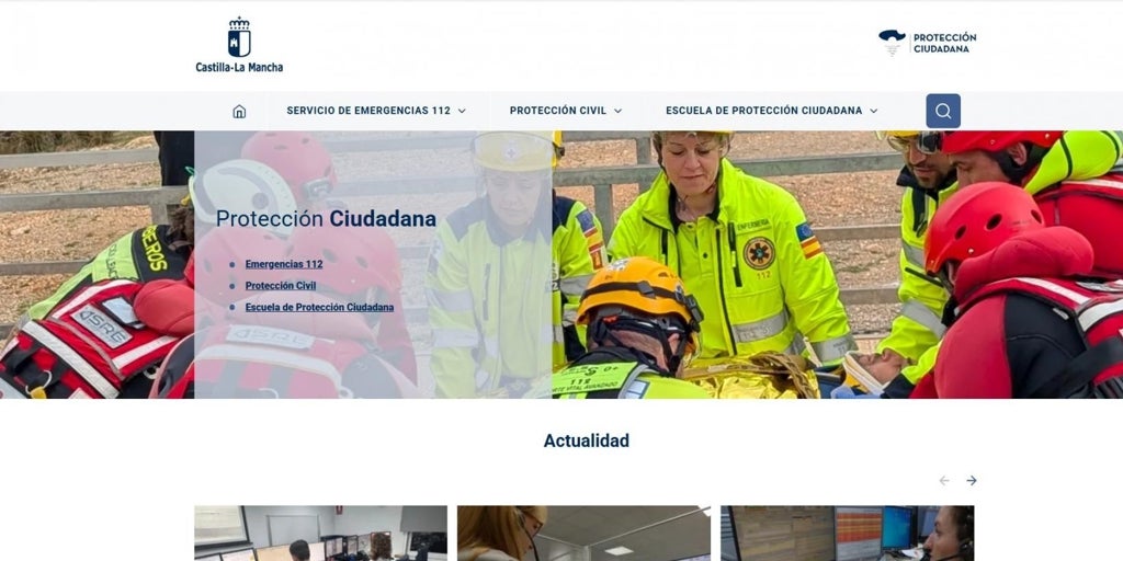 La página web del 112 de Castilla-La Mancha recibe 67.000 visitas en los seis primeros meses del año