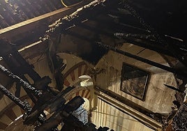 Las desoladoras imágenes que deja el incendio en la Mezquita de Córdoba