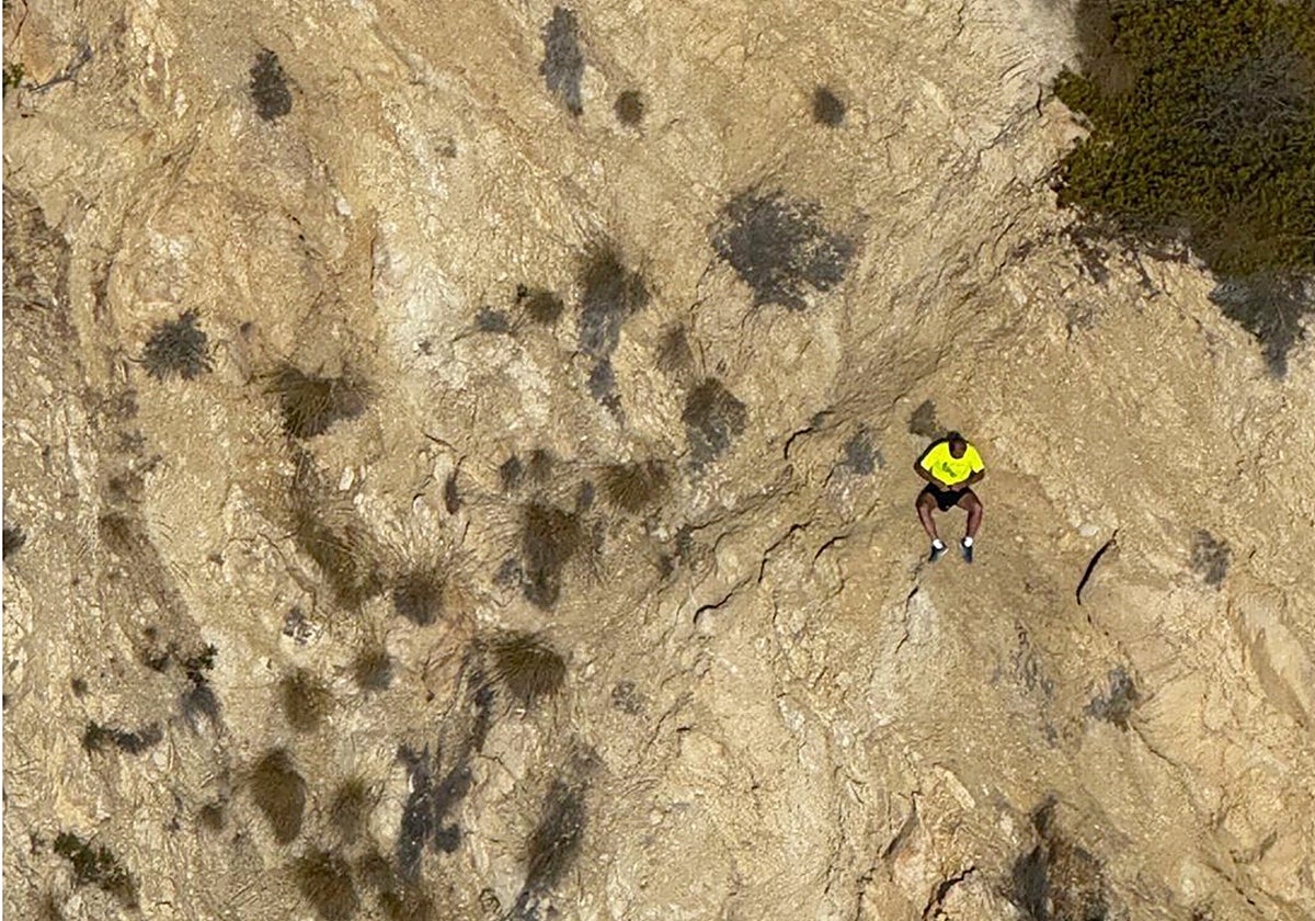 Rescate de un escalador en una pared, este fin de semana en Torre del Aguiló, en Villajoyosa (Alicante)