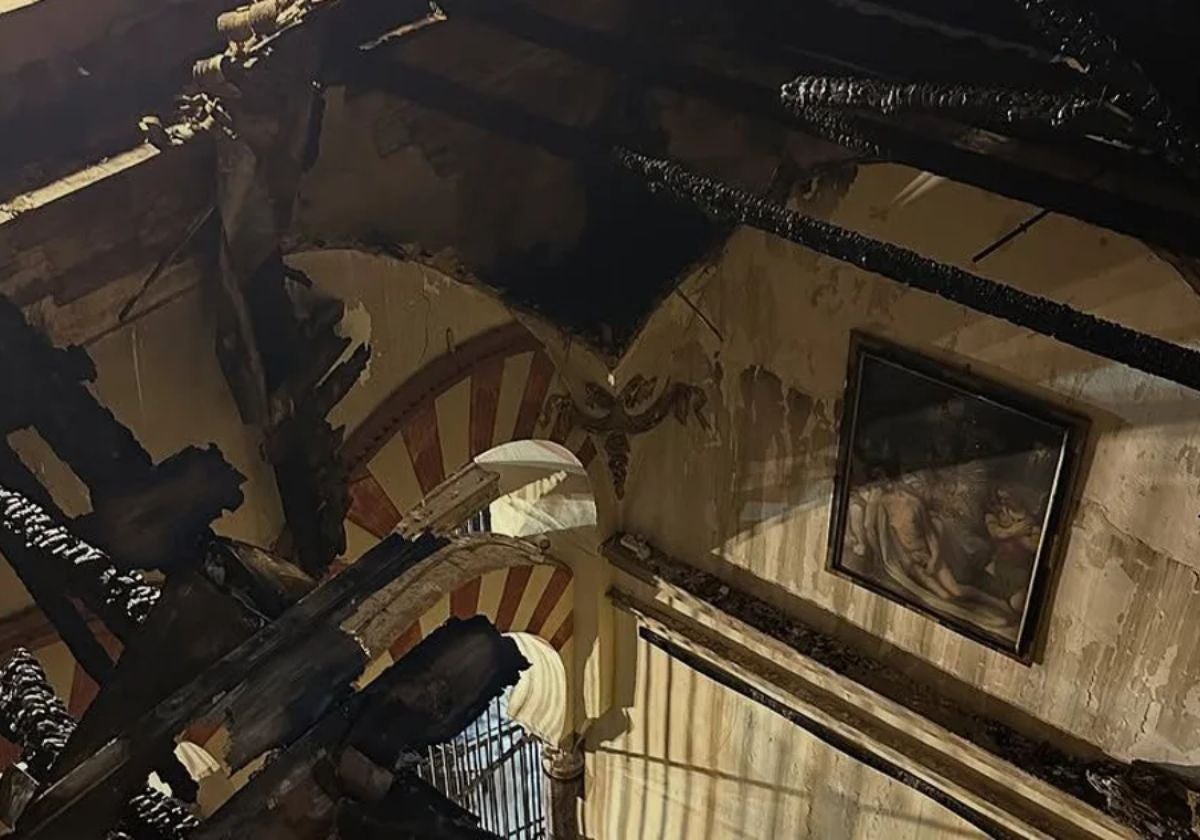 Incendio en la Mezquita de Córdoba