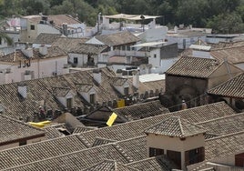 Los trabajos en la Mezquita de Córdoba tras el incendio, en imágenes