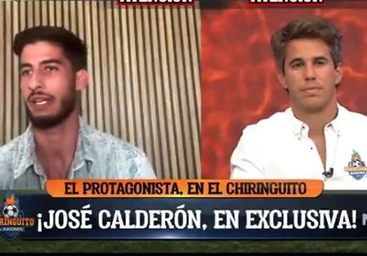 Calderón durante su intervención en el programa El Chiringuito